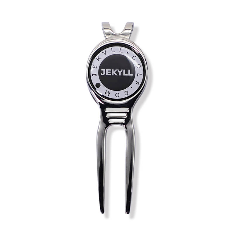 Personalized Chrome Golf Ball Marker & Divot Tool custom