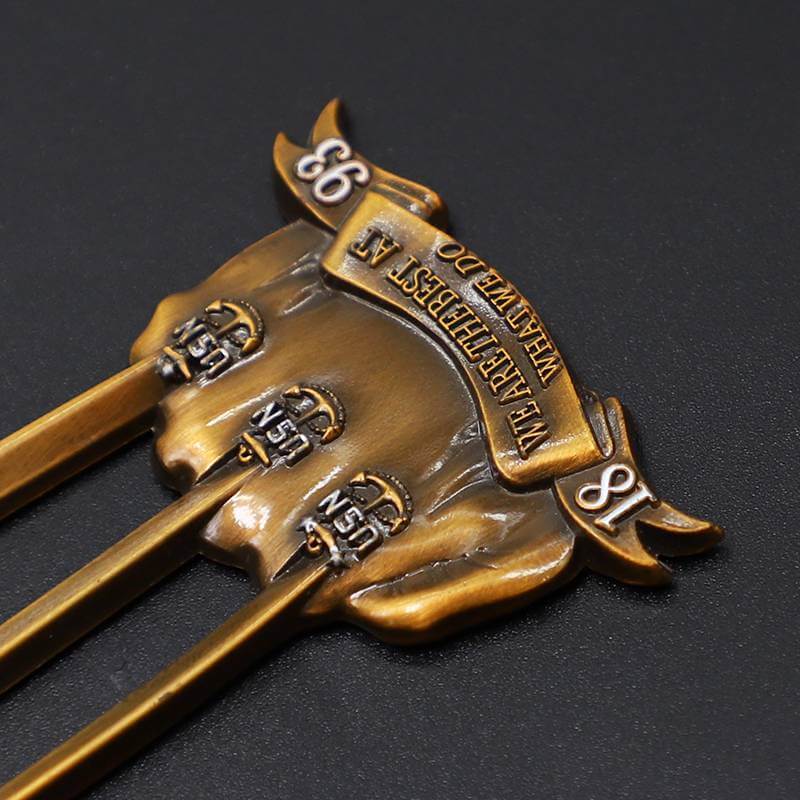 Custom Ready Mold Existing Mold Nickel Golden Plated Zinc Alloy Golf Divot Tools