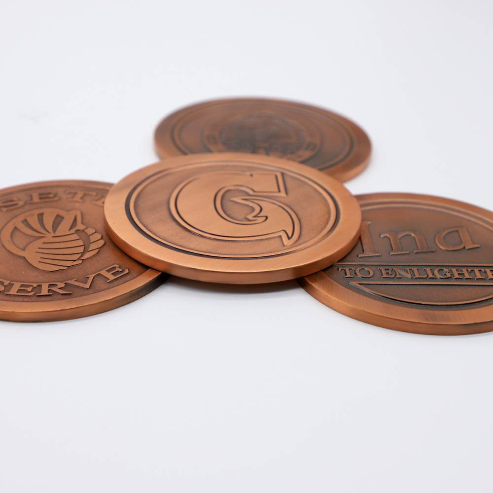 Customized Brass Metal Coins Free Design Souvenir Coins