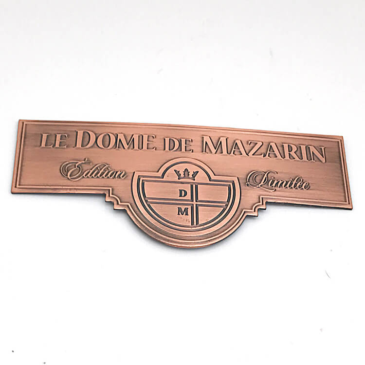  Custom Handbag Brand Logo Label Metal Plate Label for Bag