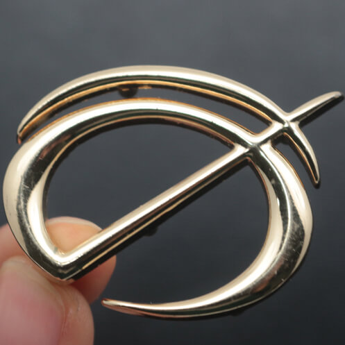  High Quality Custom Metal Logo Labels for Handbags 