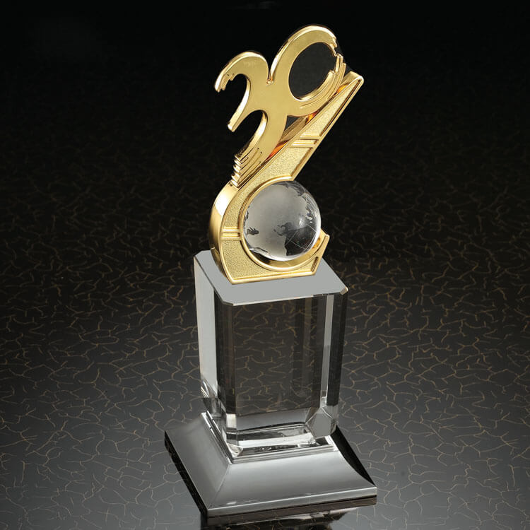 Factory Free Design Crystal Glass Trophy Awards Custom Crystal Glass Trophy