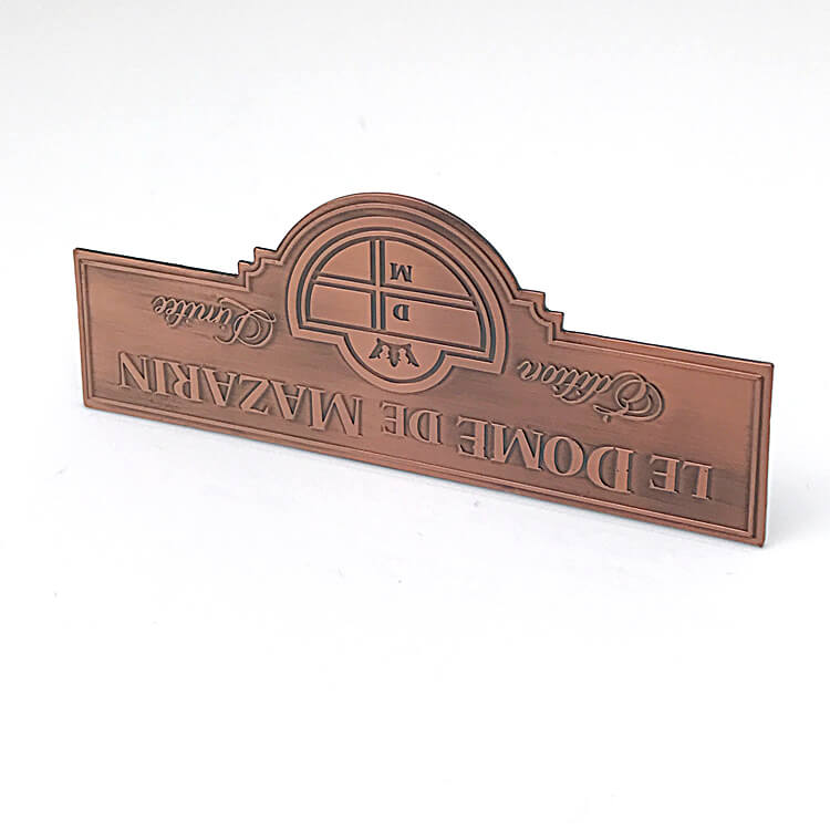  Custom Handbag Brand Logo Label Metal Plate Label for Bag
