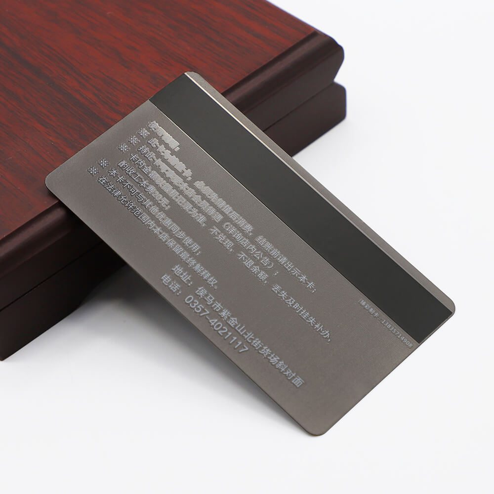 China Factory Competitive Price Custom Metal Magnetic Stripe Cards