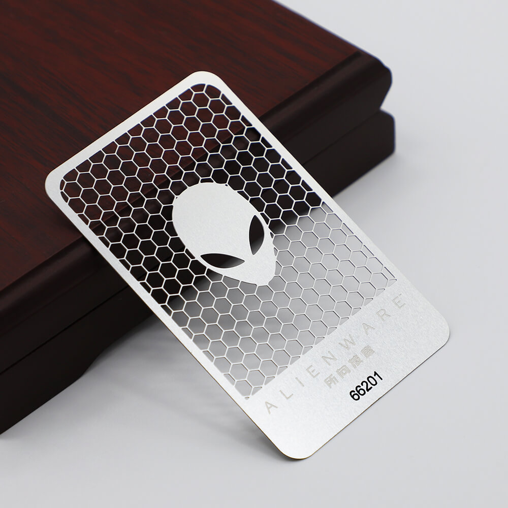 High End Cheap Engraved Stainless Steel business card