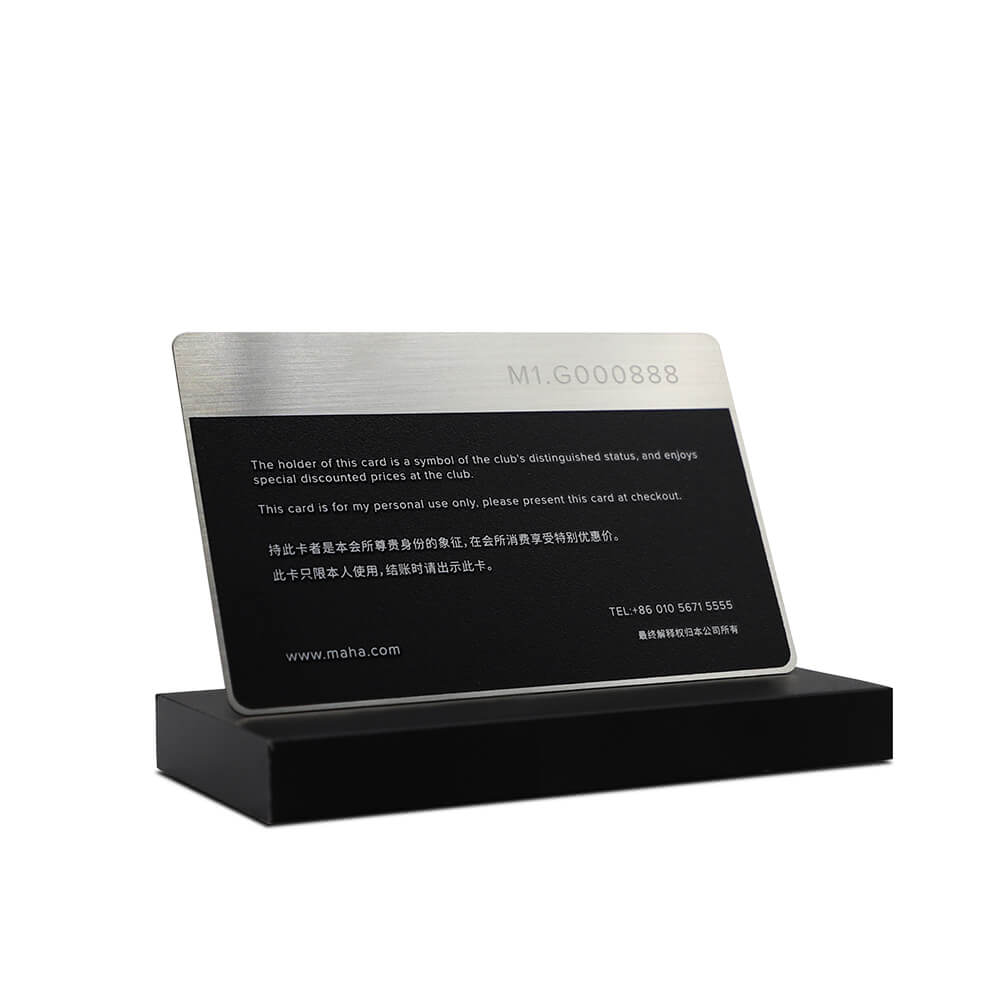 China Factory Competitive Price Custom Metal Magnetic Stripe Cards