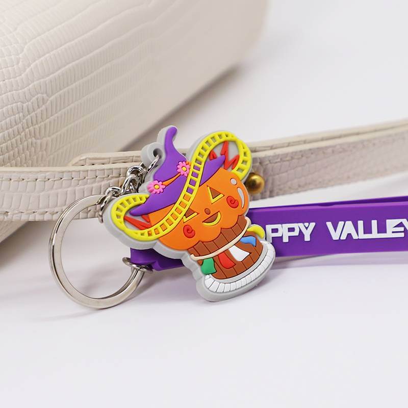Customized Promotional  PVC Rubber Keychain 2d Soft PVC Keychain