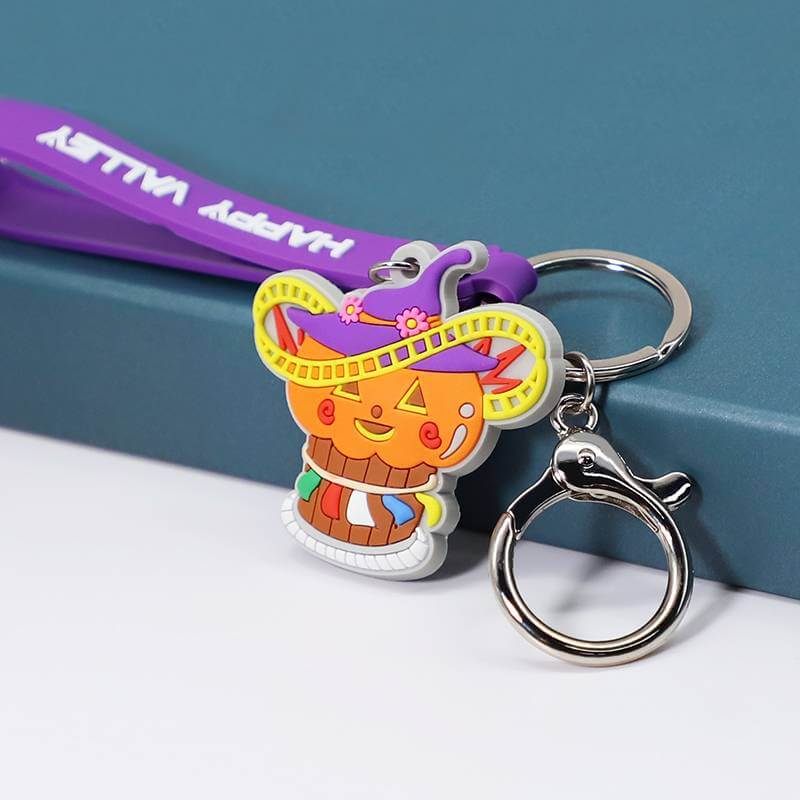 Personalized Custom 3D PVC Soft Animal Rubber Keychain For Kids