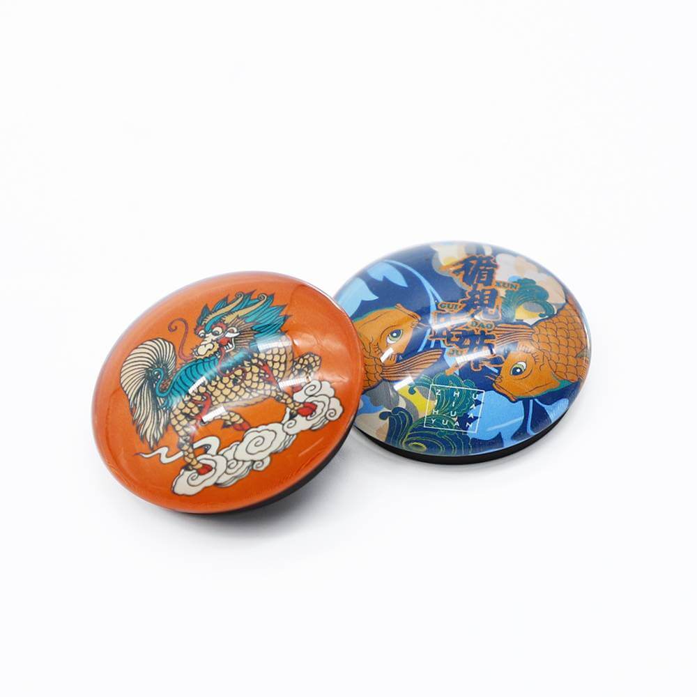 Wholesale 3D Glass Custom Fridge Magnet Crystal Refrigerator Sticker