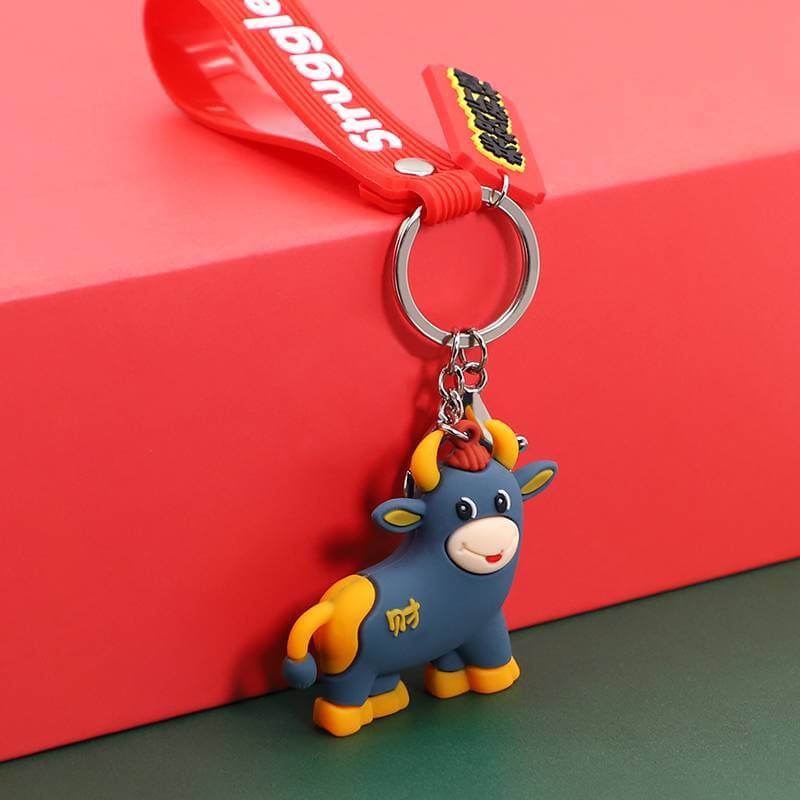 Customized Promotional Cute Soft PVC Rubber Key Ring 