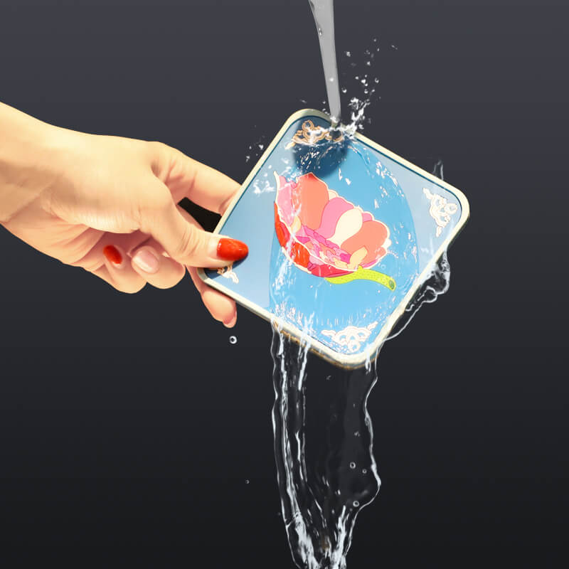Factory custom wholesale rubber soft pvc silicone cup coaster