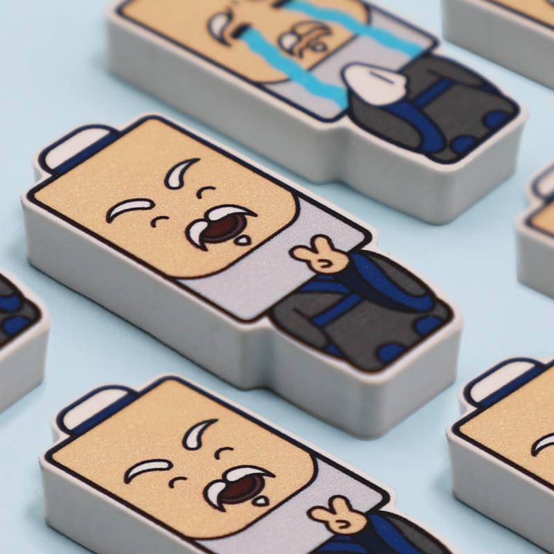 Customized Brand Funny Pencil Erasers High Quality Cute Eraser for Students