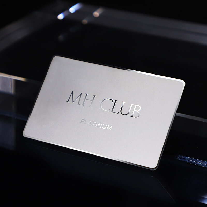 Die Cut Mirror Metal Business Card