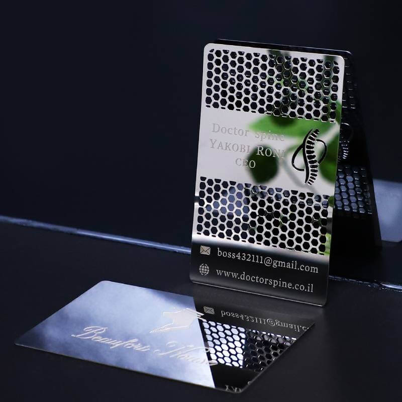 Metal Stainless Steel Business Card