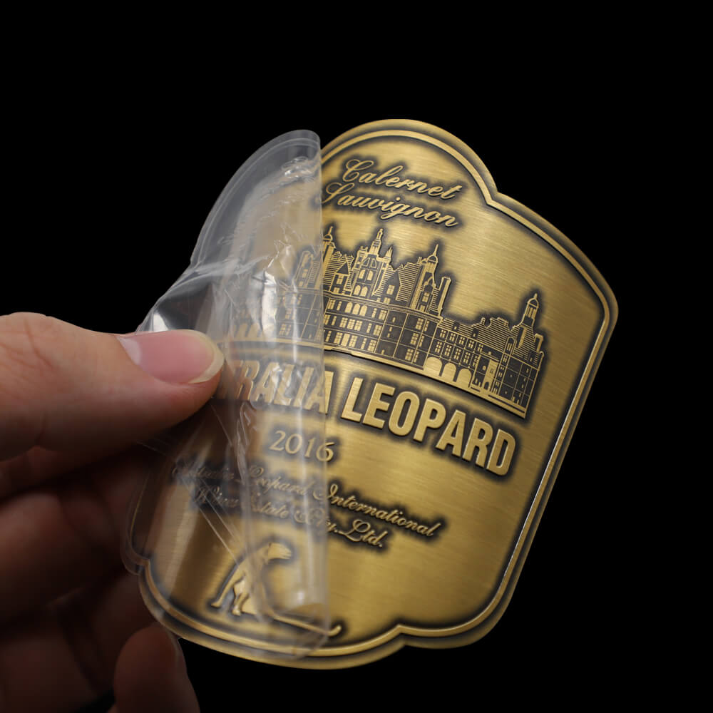 Aluminum Embossed Label for Wine Bottles