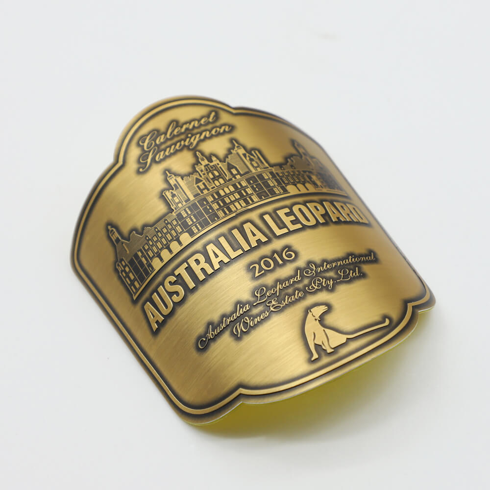 Aluminum Embossed Label for Wine Bottles