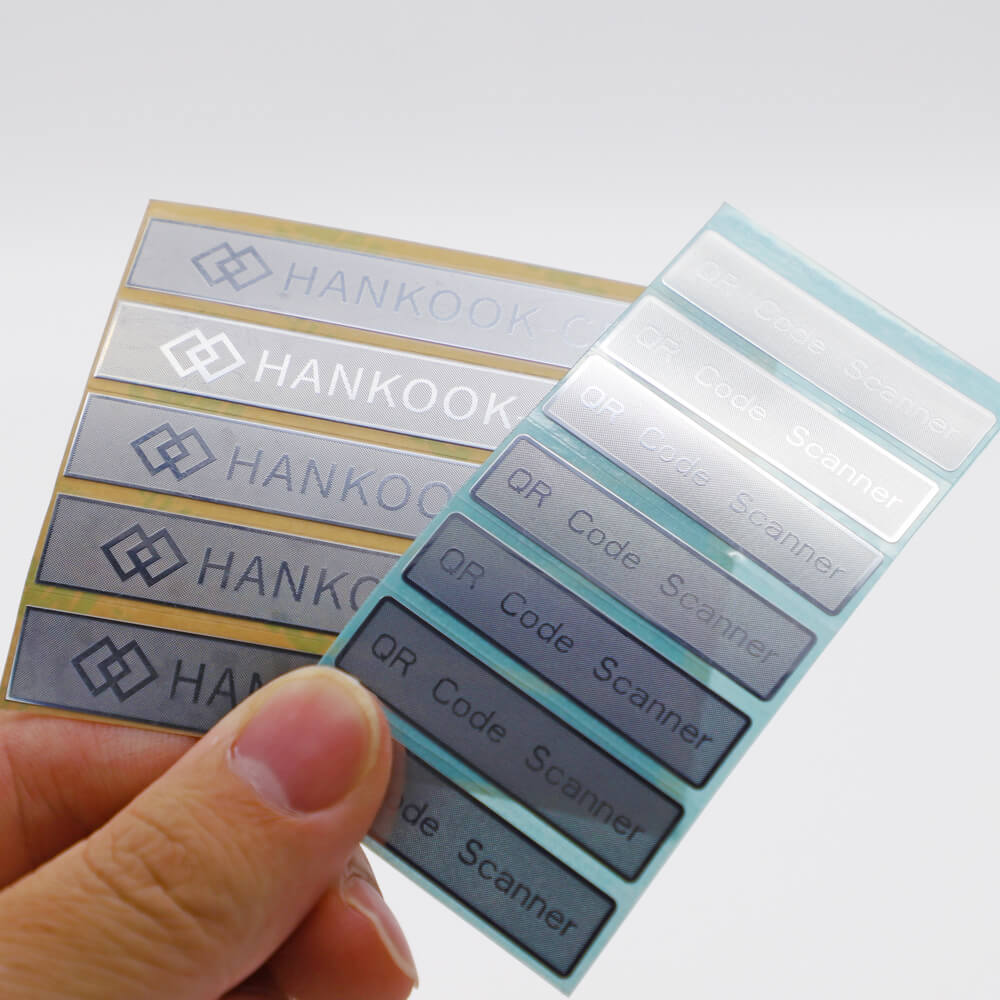 Custom metal label 3d embossed metal sticker