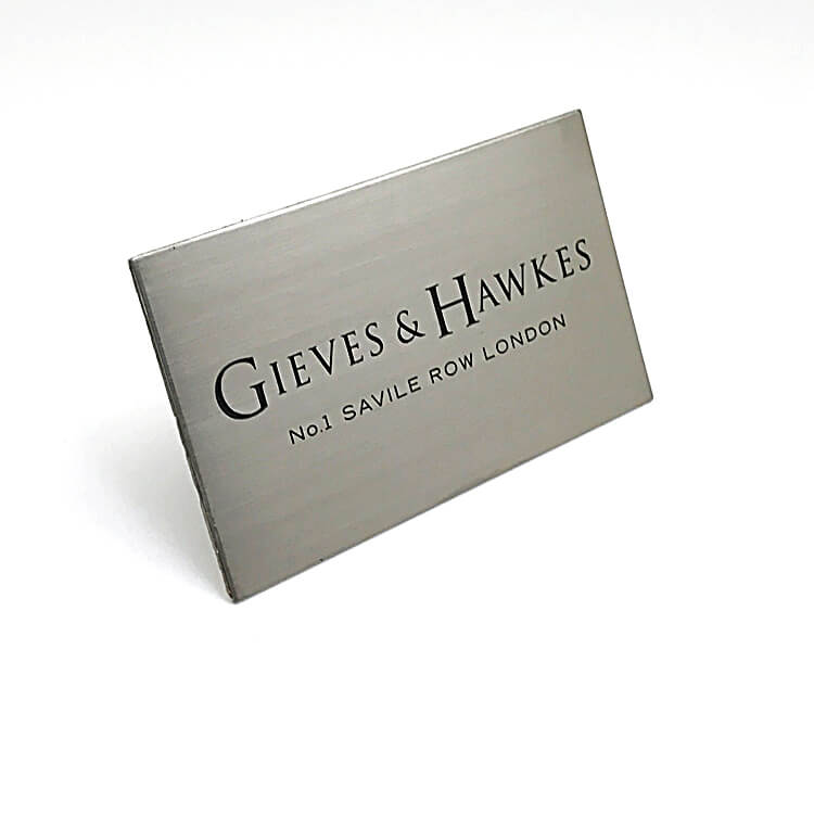 Custom Logo Stainless Steel Nameplate 