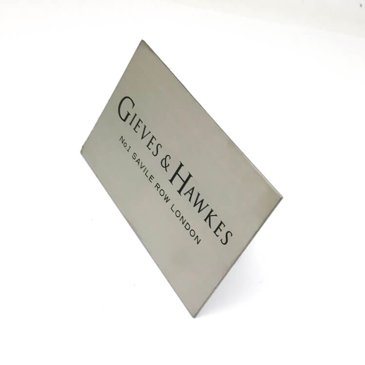 Custom Logo Stainless Steel Nameplate 