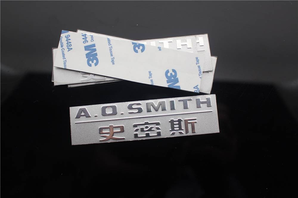  laser engraved metal name plate for your brand