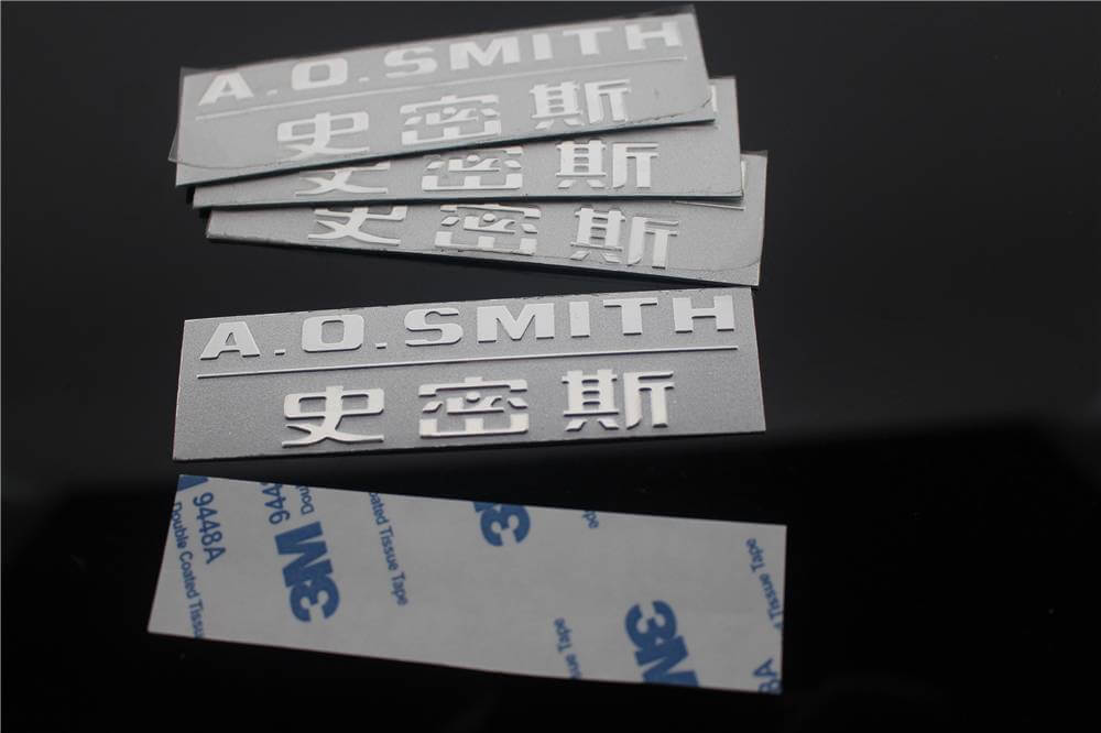  laser engraved metal name plate for your brand