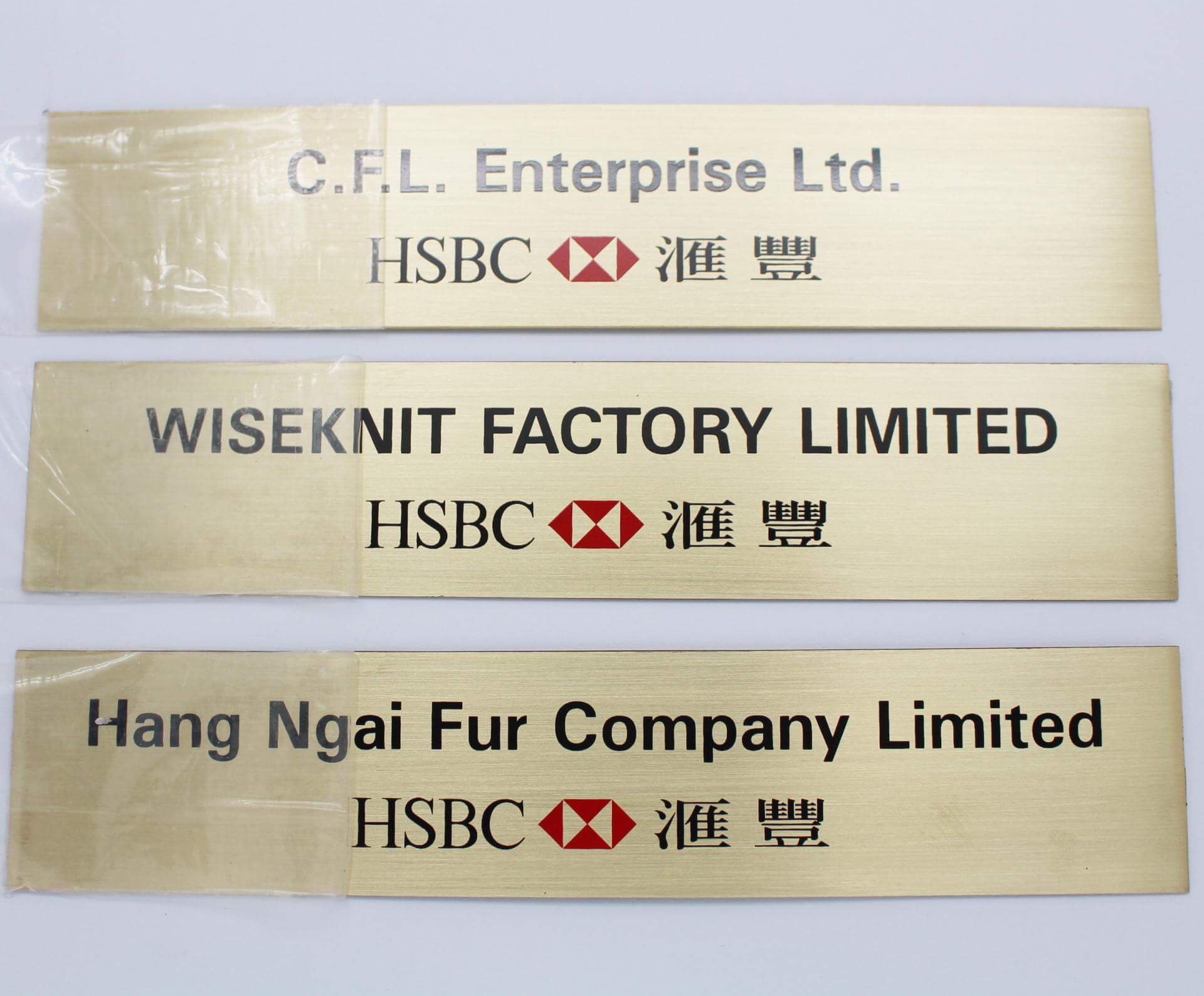 Logo Engraved Customized Nameplate Metal Plate