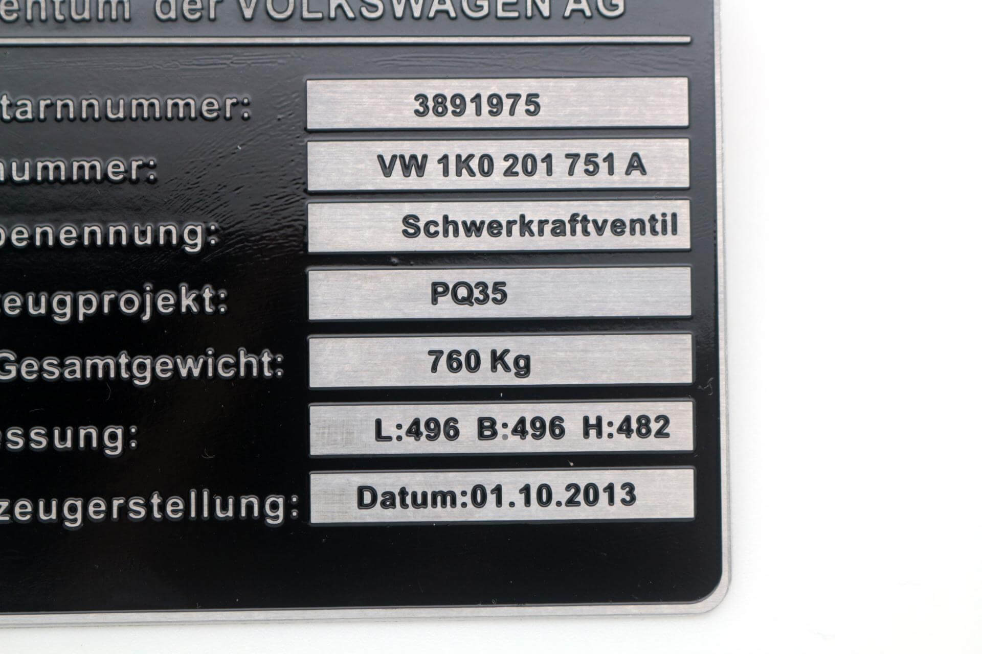 Custom print die cut metal label plate