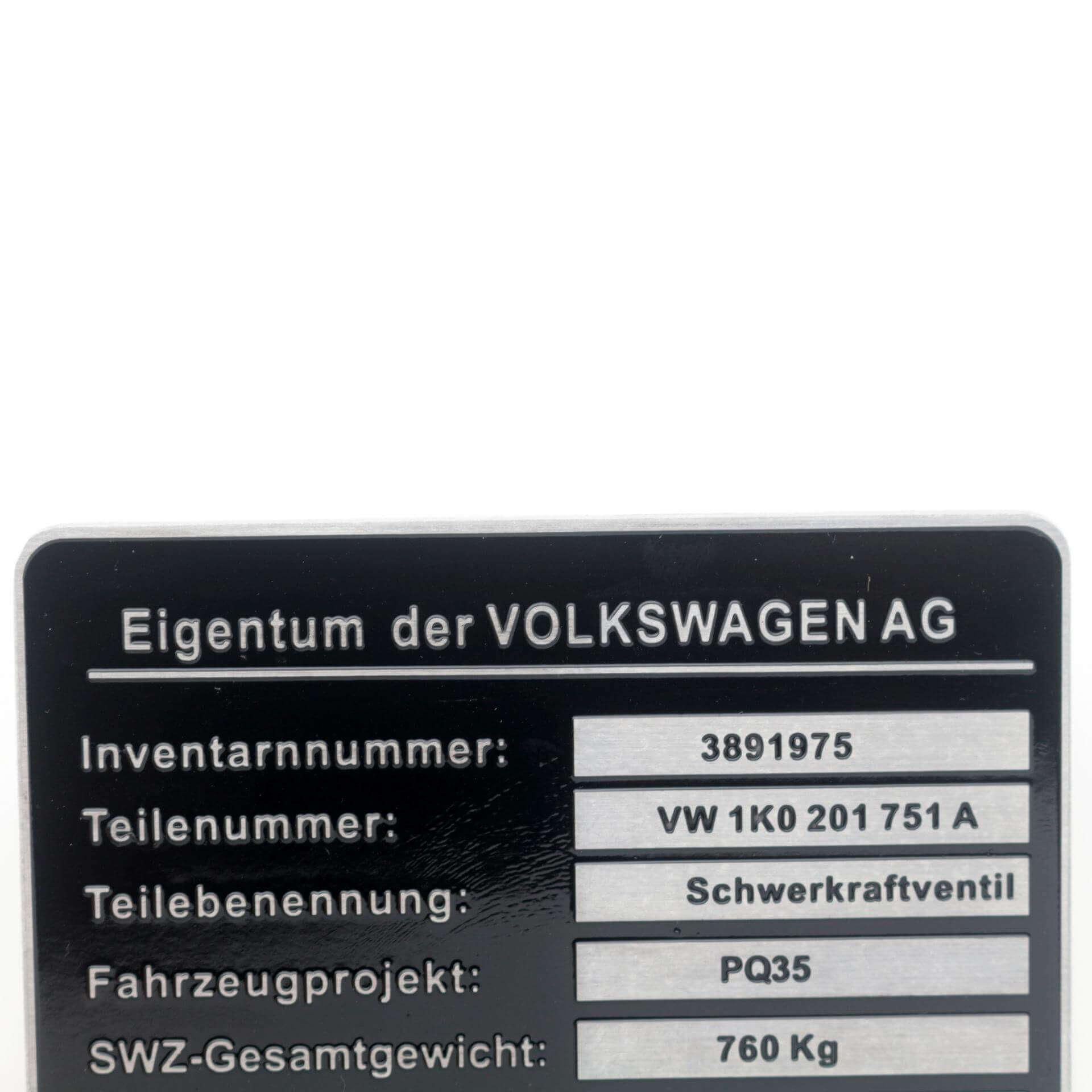 Custom print die cut metal label plate