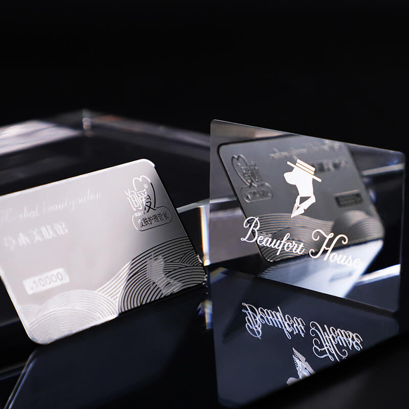 stainless steel metal cards