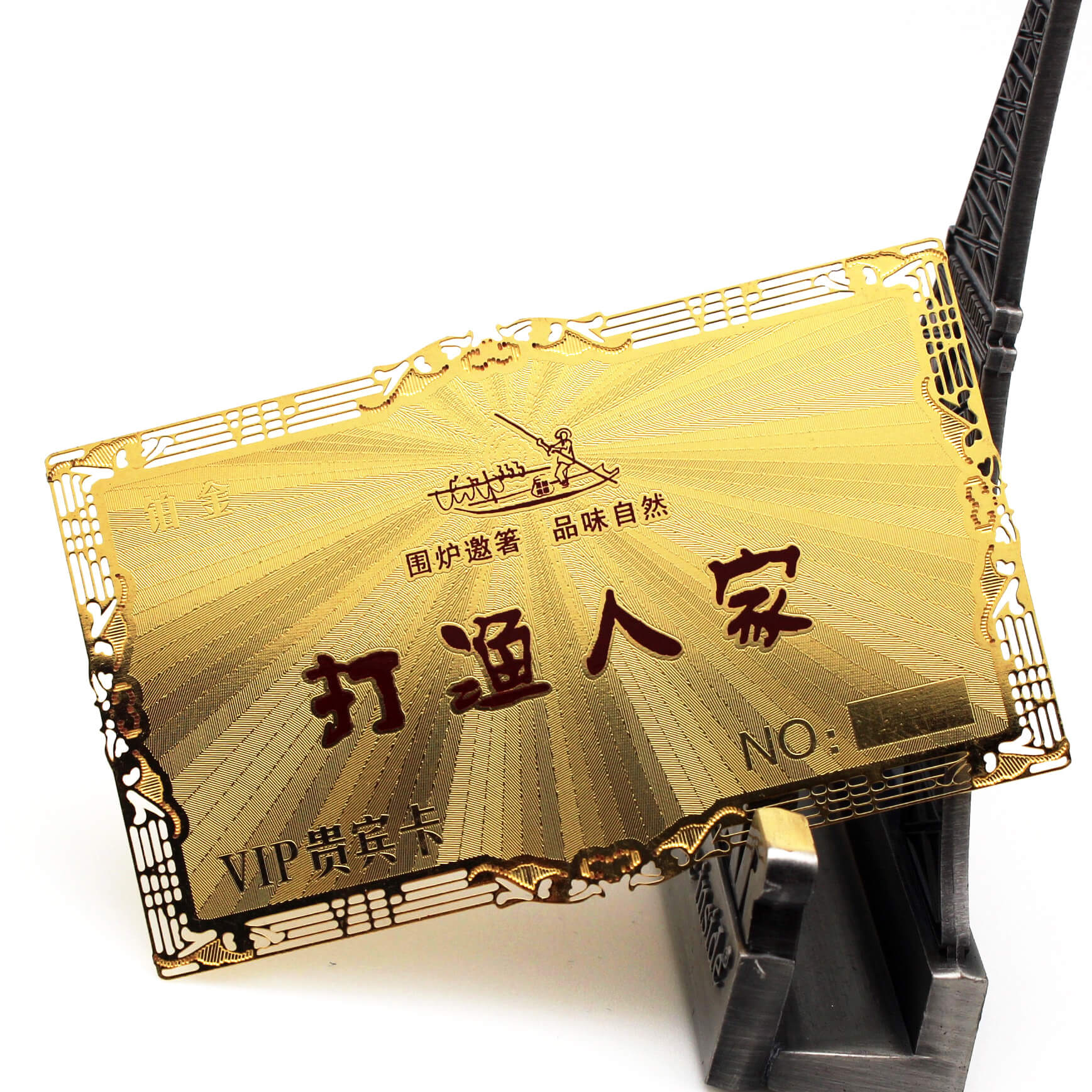 gold print business cards
