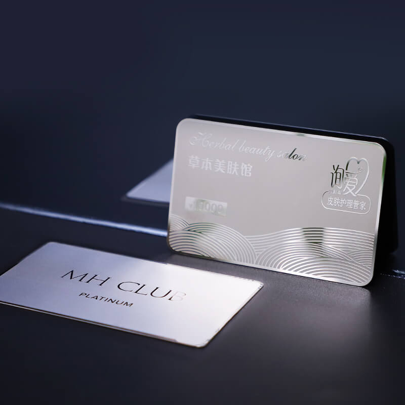 Free Design Customized Stainless Steel Metal Visiting Card