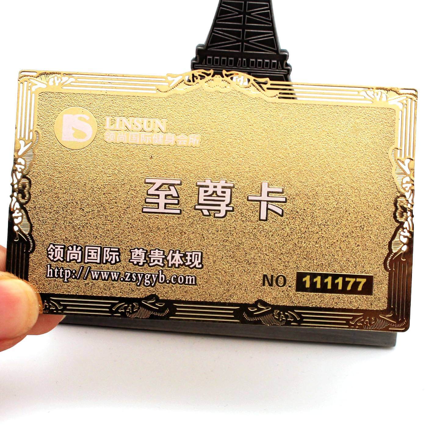 Custom Printing Name Loyalty Membership Metal Business Card