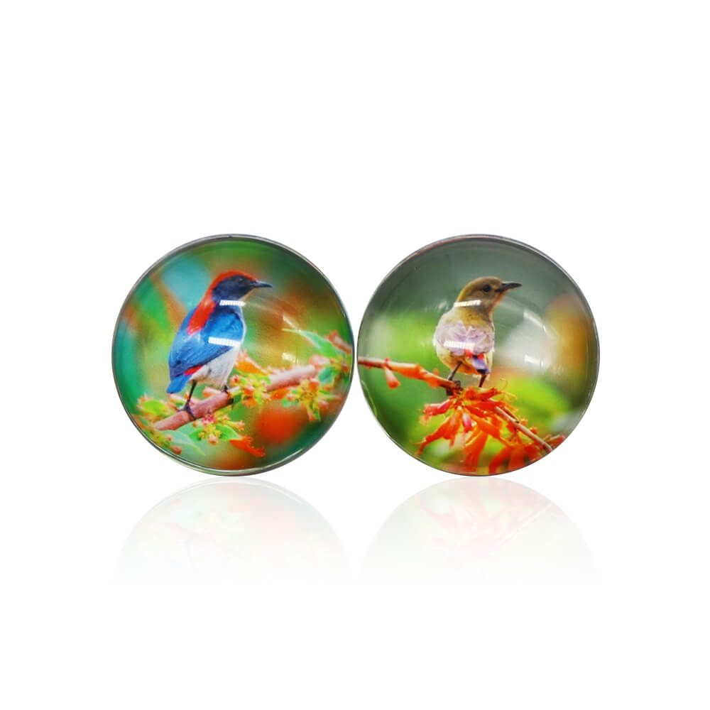 Wholesale Round Crystal Glass Fridge Magnet