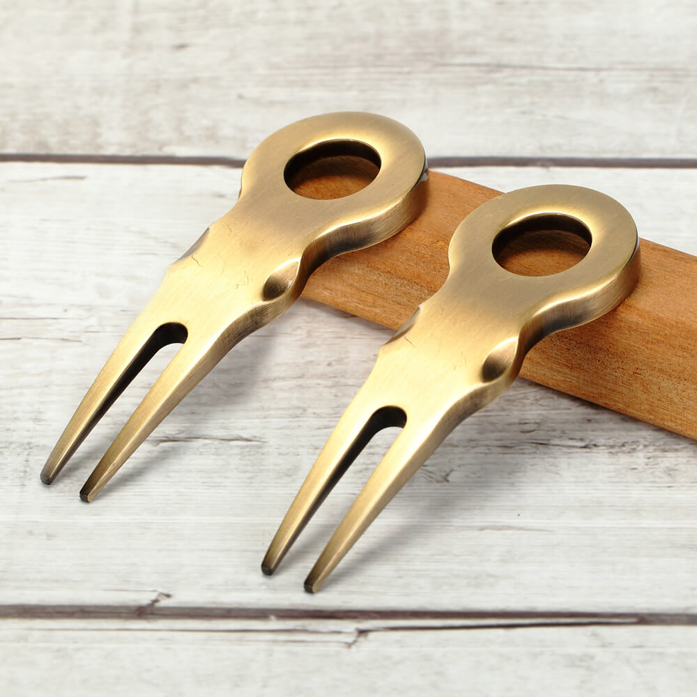 Custom Factory Golf Ball Marker Bronze Metal Blank Golf Divot Tool 