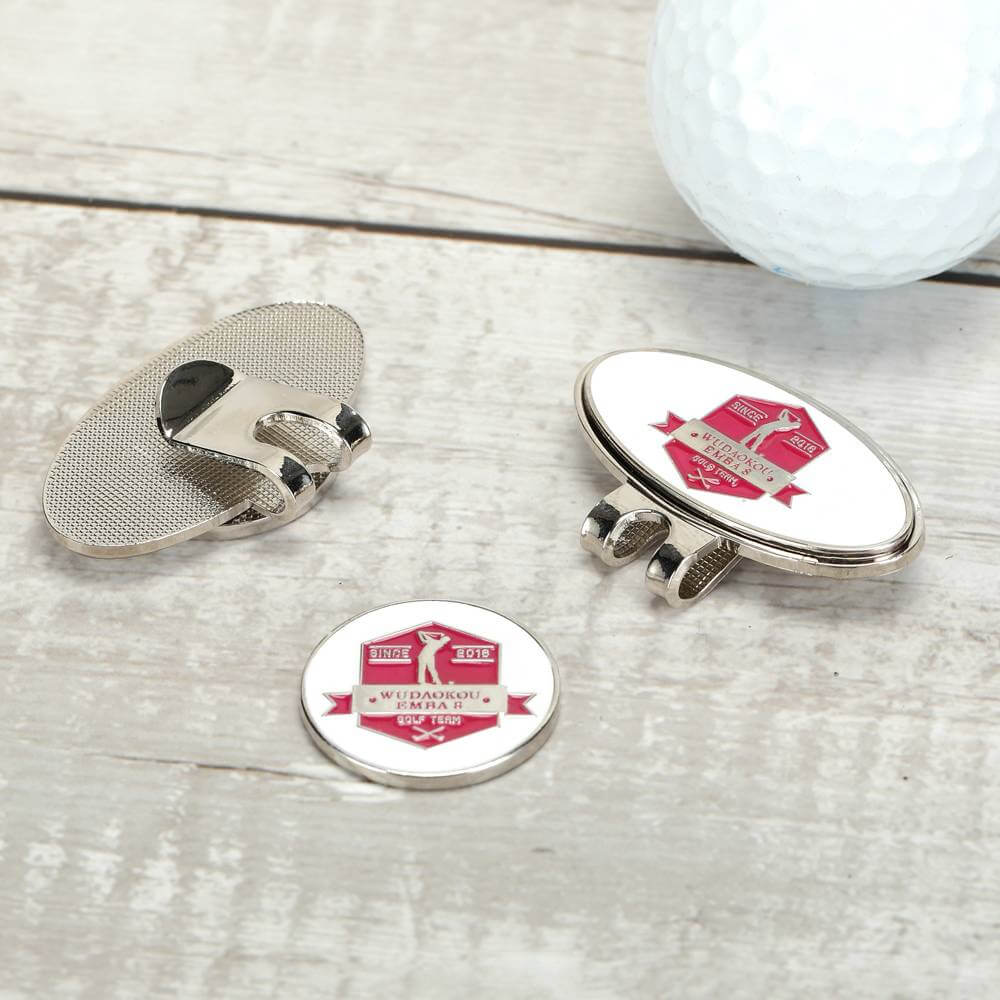 Personalized Divot Tool and Hat Clip Golf Ball Marker Set