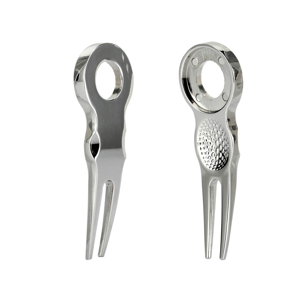 Wholesale Cheap Customized Blank Metal Epoxy Ball Cap Golf Pitch Fork Divot Tool
