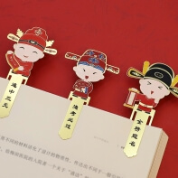 Custom Metal Glossy Gold Ruler Bookmark Soft Enamel Bookmarks Scholarship