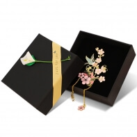 Custom Metal Flower Bookmark Soft Enamel Bookmarks Customed Shape Package