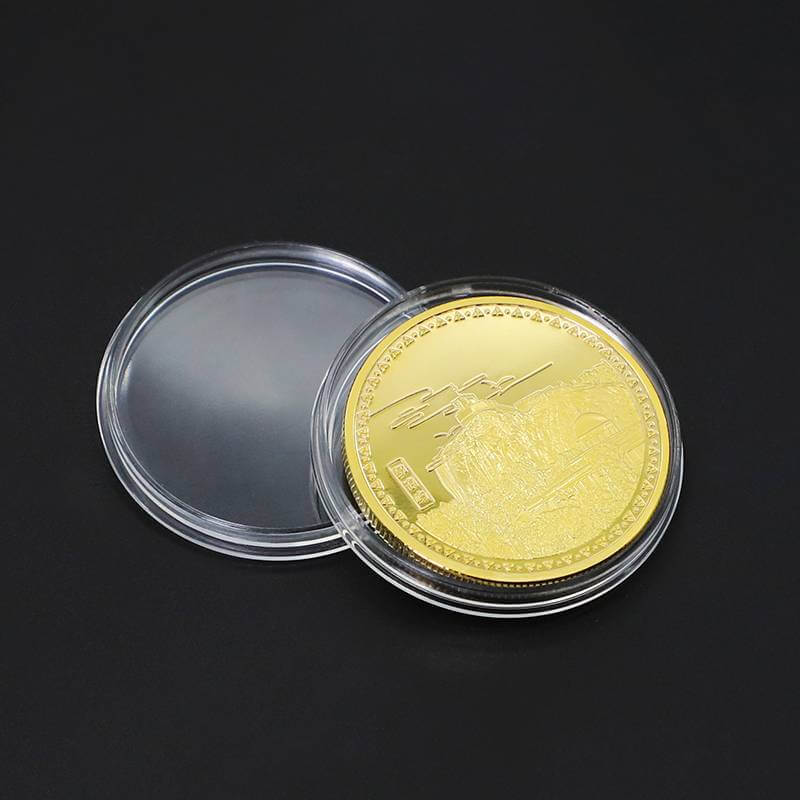 Custom Santa Christmas Coins Metal Laser Engrave Token Coin