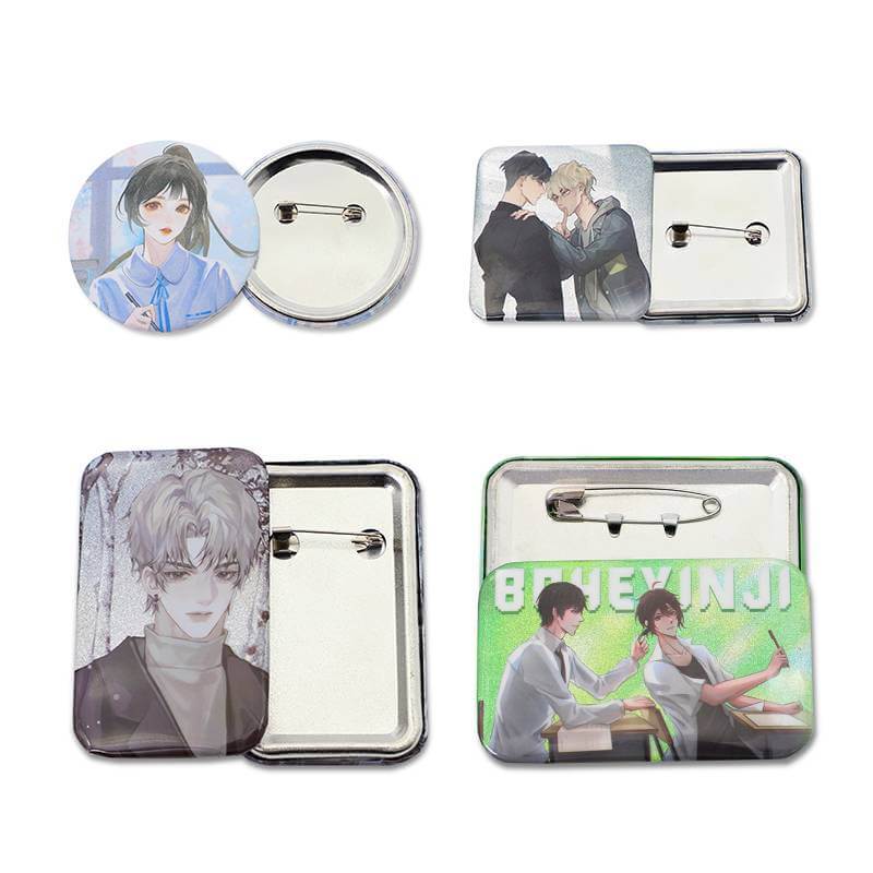 Tinplate Badges Maker Custom Wholesale Cheap button Pins High Quality Brooch Bad