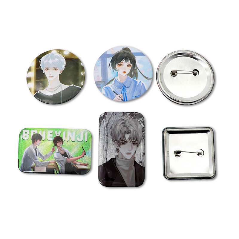 Factory Wholesale Cheap Anime Souvenir Tinplate Badge Button Badge Pin