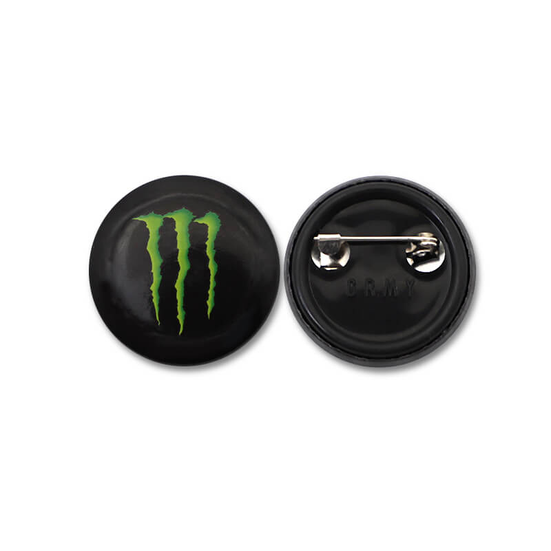 Low MOQ Custom Luxury High Quality Button Safety Pin Tinplate Badge