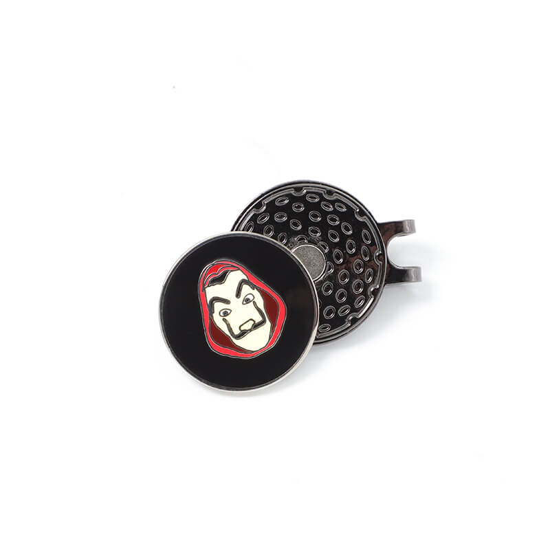 Custom Personalized Logo Metal Magnet Clip Wholesale Golf Ball Marker Hat Clip