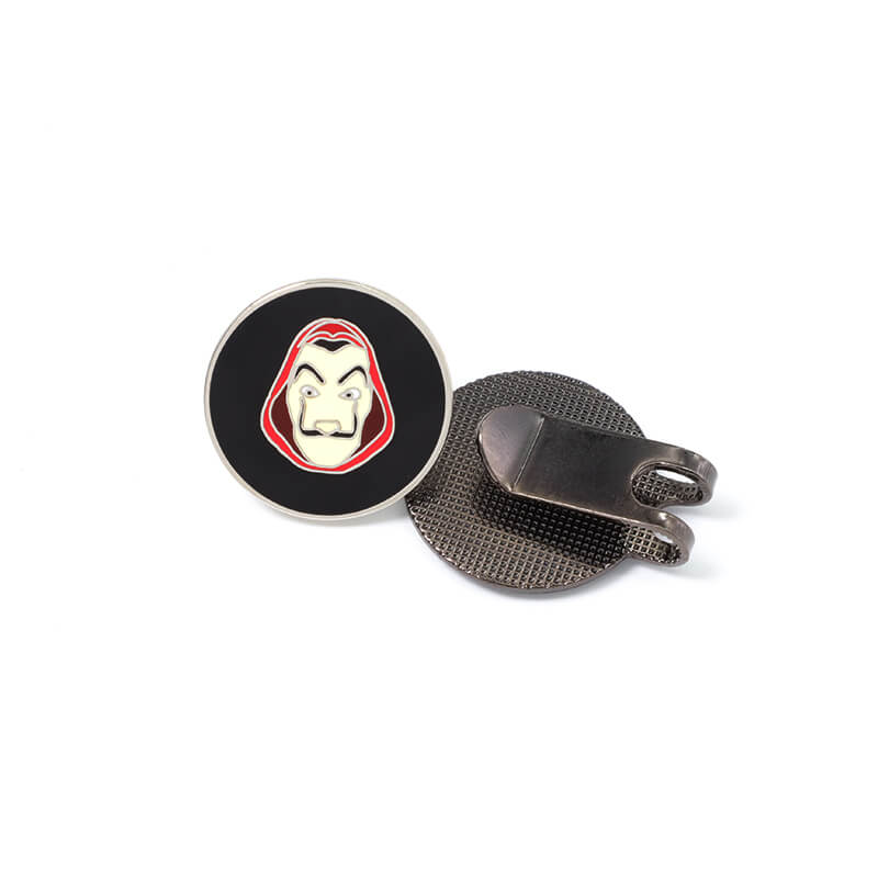 Custom Personalized Logo Metal Magnet Clip Wholesale Golf Ball Marker Hat Clip