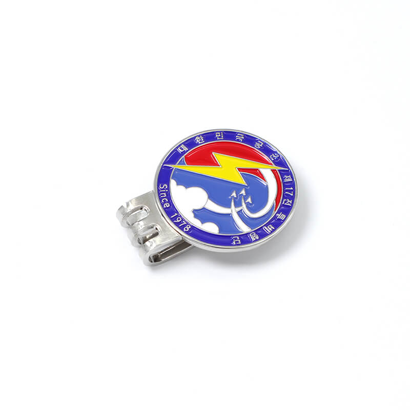 Custom Promotional Gift Magnetic Golf Ball Marker with Hat Clip