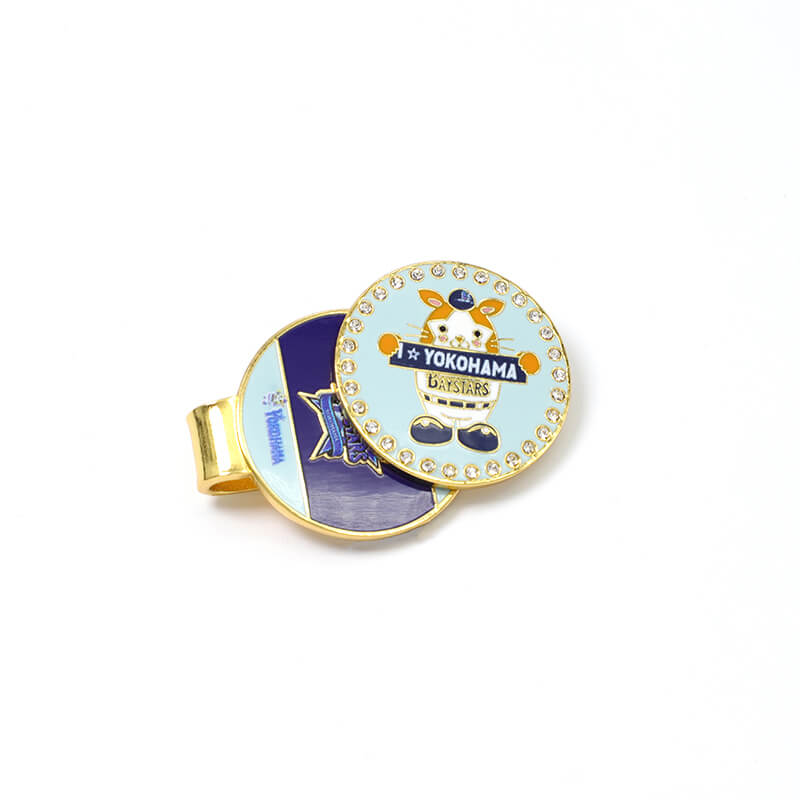 Custom Promotional Gift Magnetic Golf Ball Marker with Hat Clip