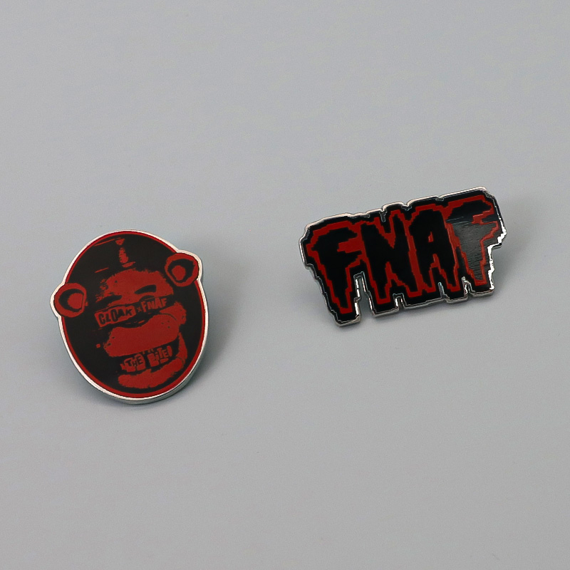 Custom Halloween Style Enamel Pin Horrible Metal Badge