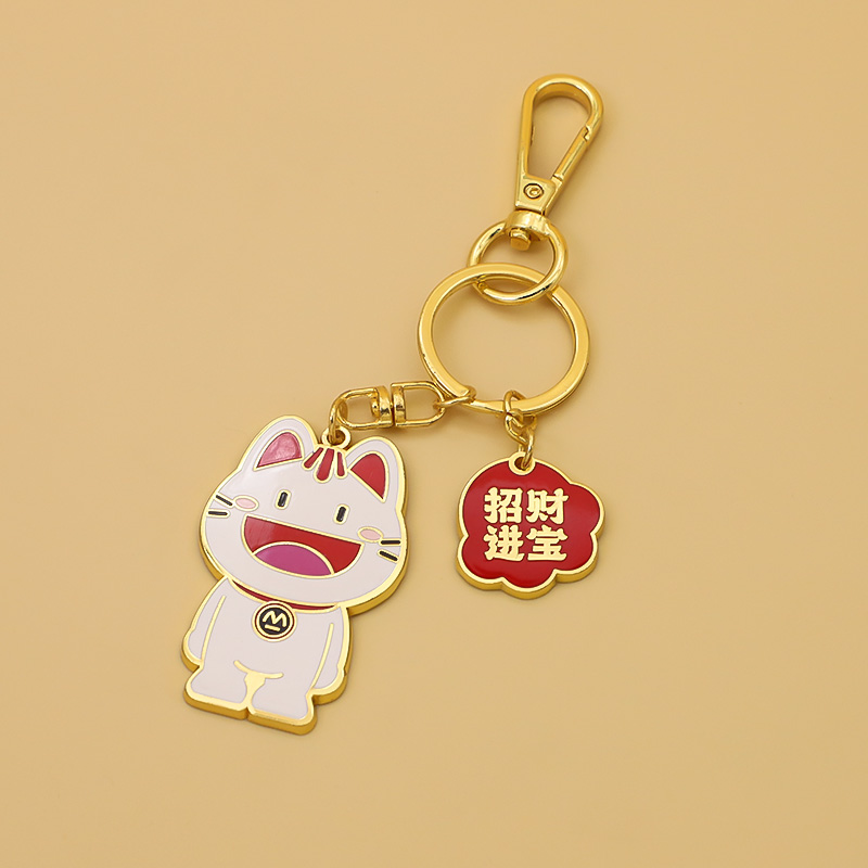 Manufacturer Custom Low MOQ Cute Cartoon Keychain Zinc Alloy Hard Enamel Keychai