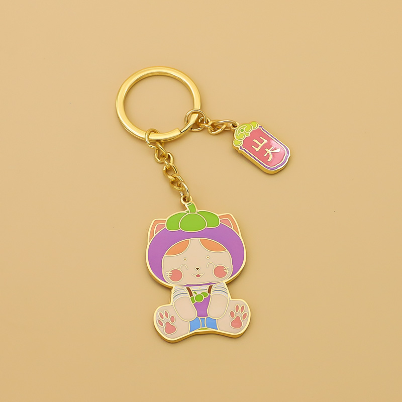 Manufacturer Custom Low MOQ Cute Cartoon Keychain Zinc Alloy Hard Enamel Keychai