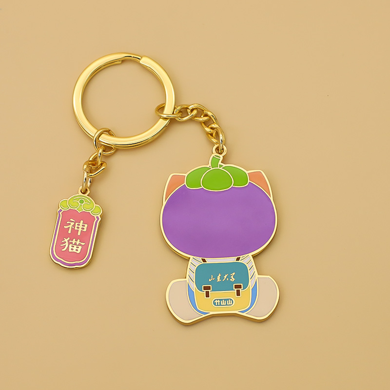 Manufacturer Custom Low MOQ Cute Cartoon Keychain Zinc Alloy Hard Enamel Keychai